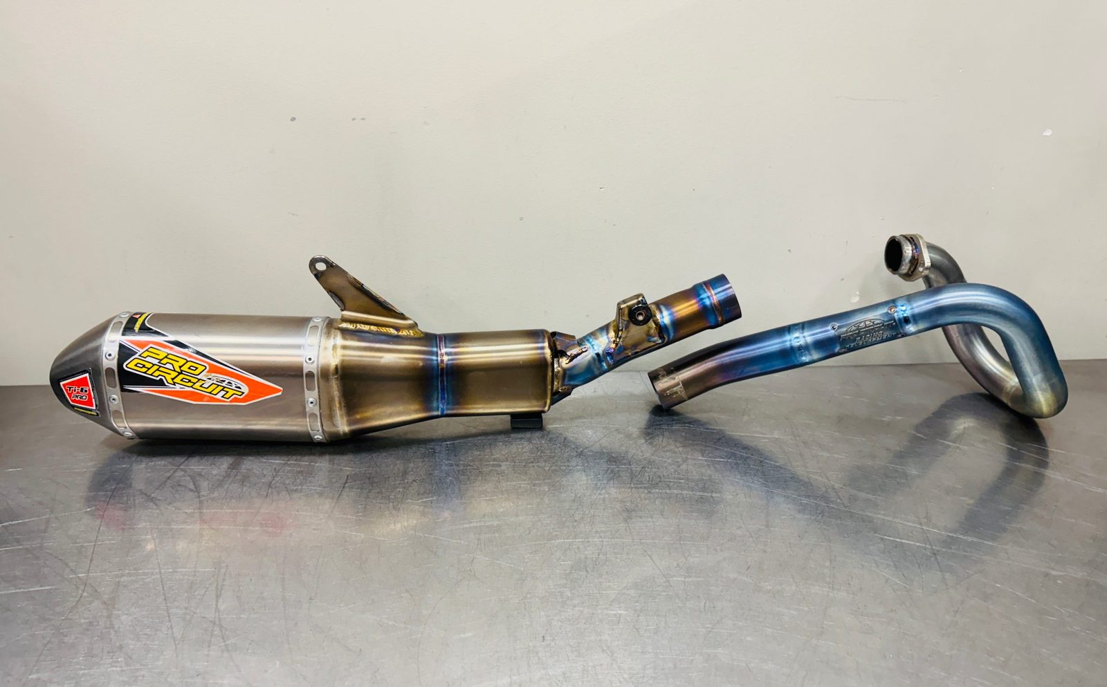 TI-6 BC PRO TITANIUM SYSTEM W/ TITANIUM END-CAP, CRF450R - RX '21-25 031254BC