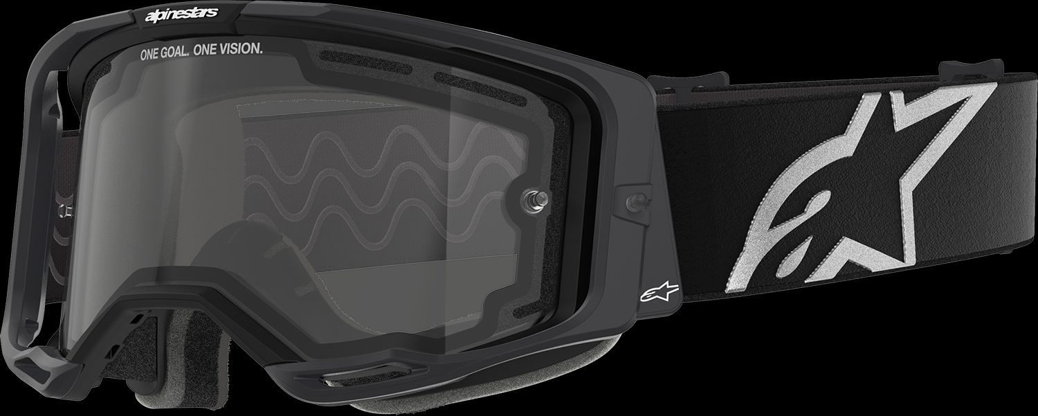 Alpinestars Vision 8 Corp Goggle Black Clear Lens New