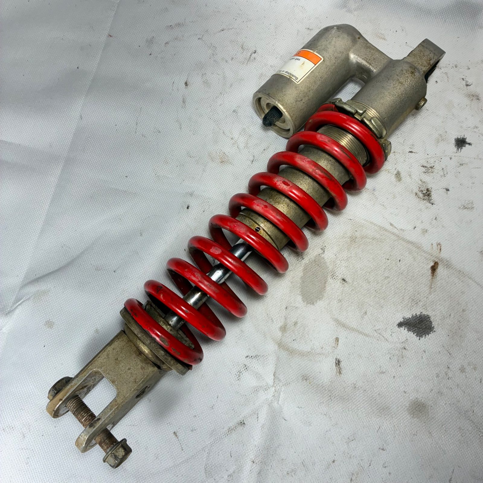 2003 Suzuki RM65 OEM Rear Shock Absorber with Spring and Reservoir - KK450-14181-6VM