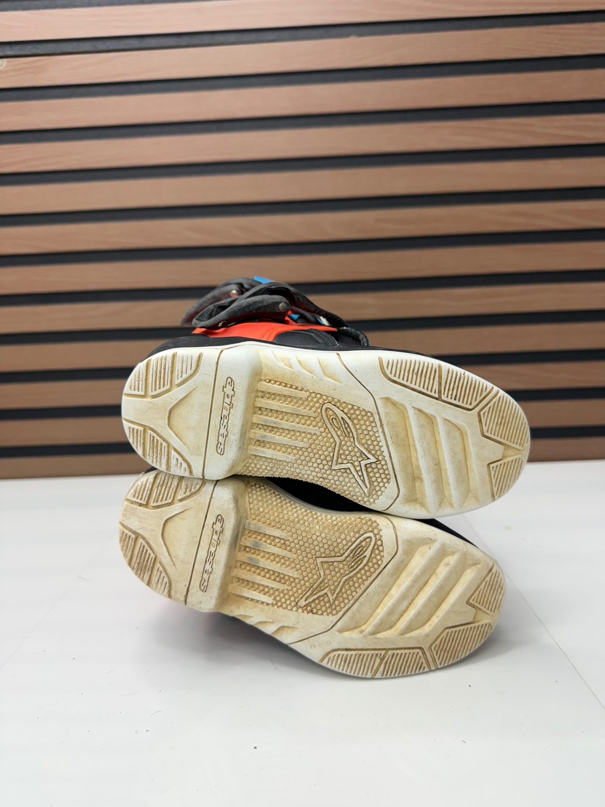 Alpinestars Tech 3S Kids Youth Motocross Boots Orange Blue Black Size 11J