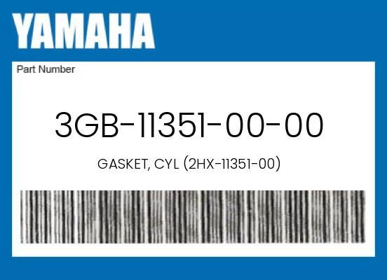 GENUINE OEM CYLINDER GASKET CYL 3GB-11351-00-00 (2HX-11351-00)