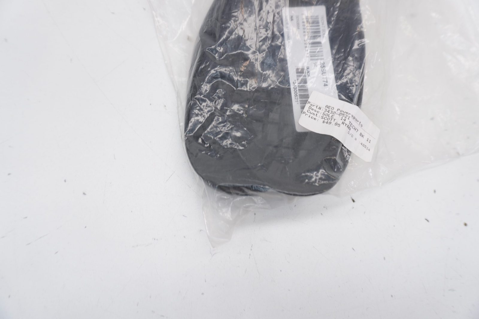 Alpinestars Tech 7 Replacement Boot Soles Black Size 14 25SUT74-10-14 A1