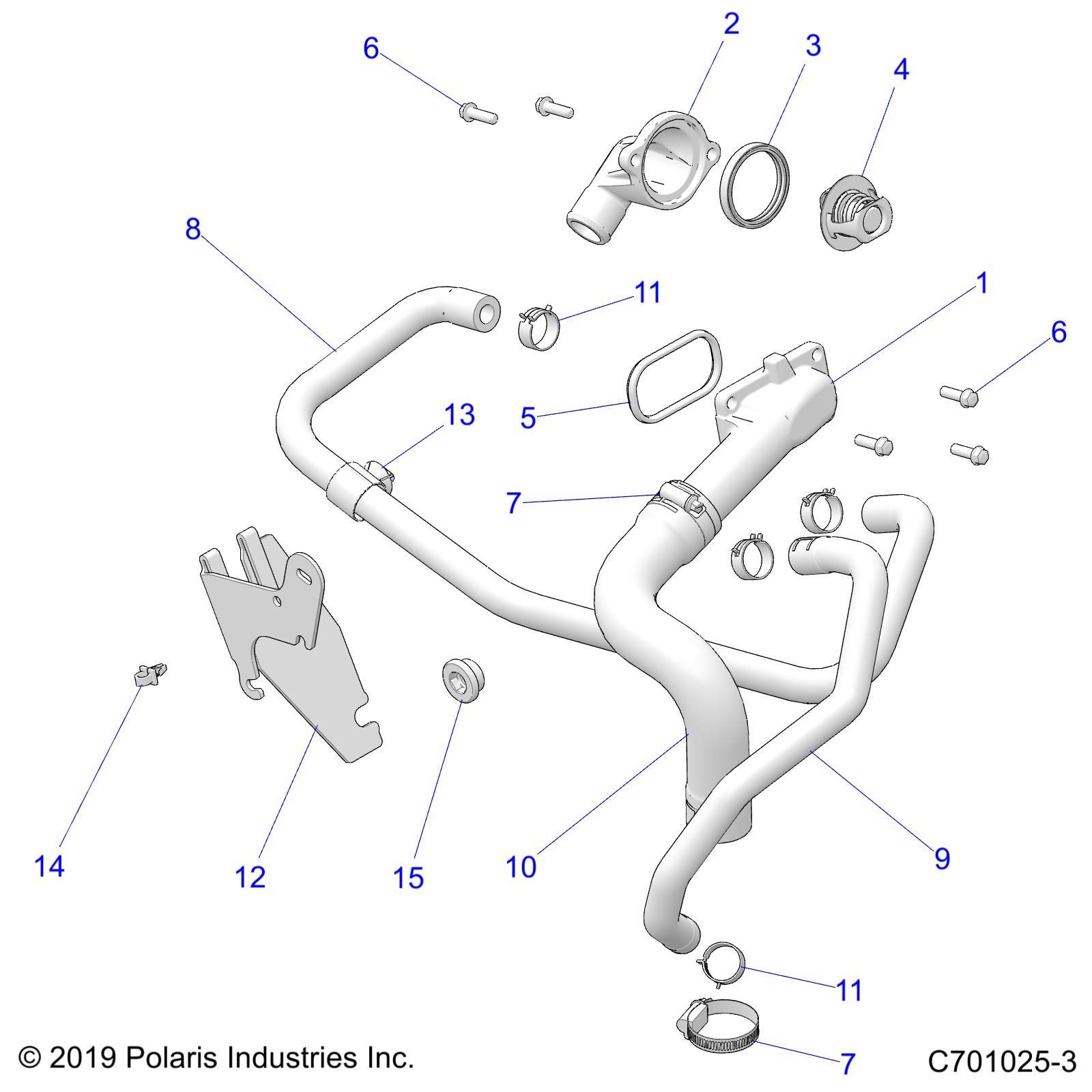 2013-2026 Polaris ACE General Ranger RZR OEM Water Inlet Gasket Seal 5813736