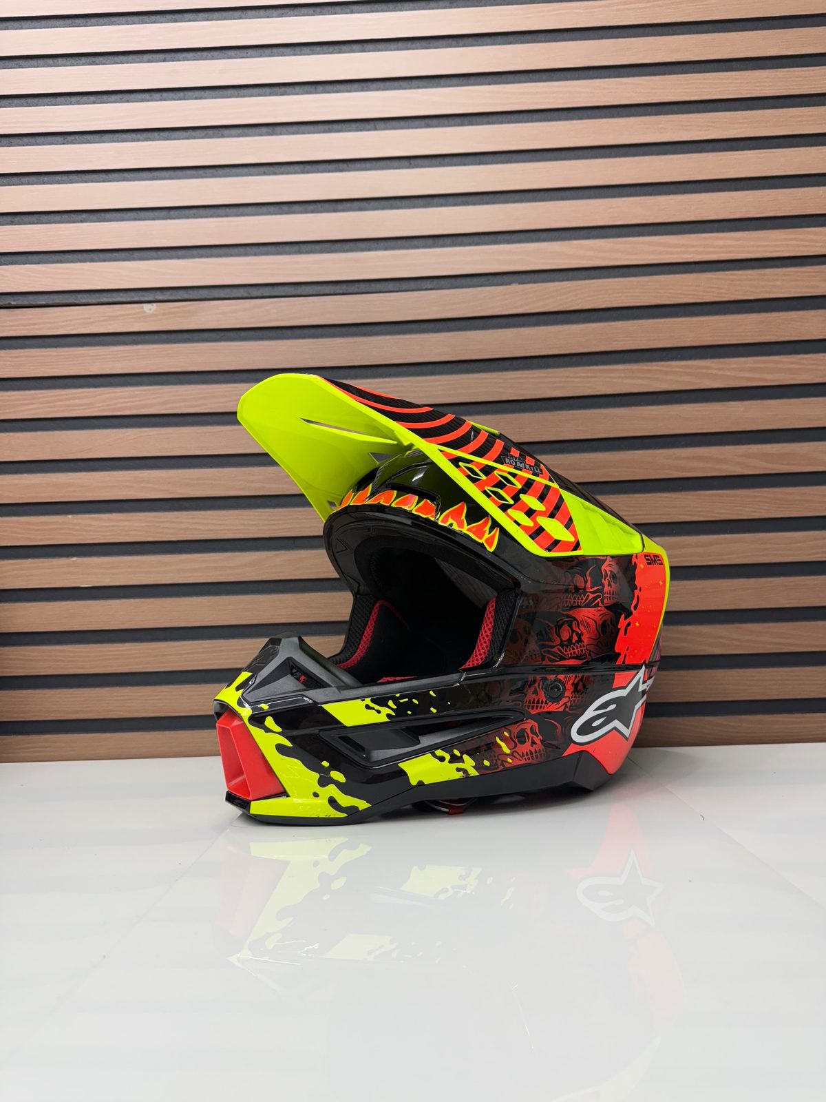 Alpinestars Supertech M5 SM5 Helmet Solar Flare Medium MX Offroad DOT ECE