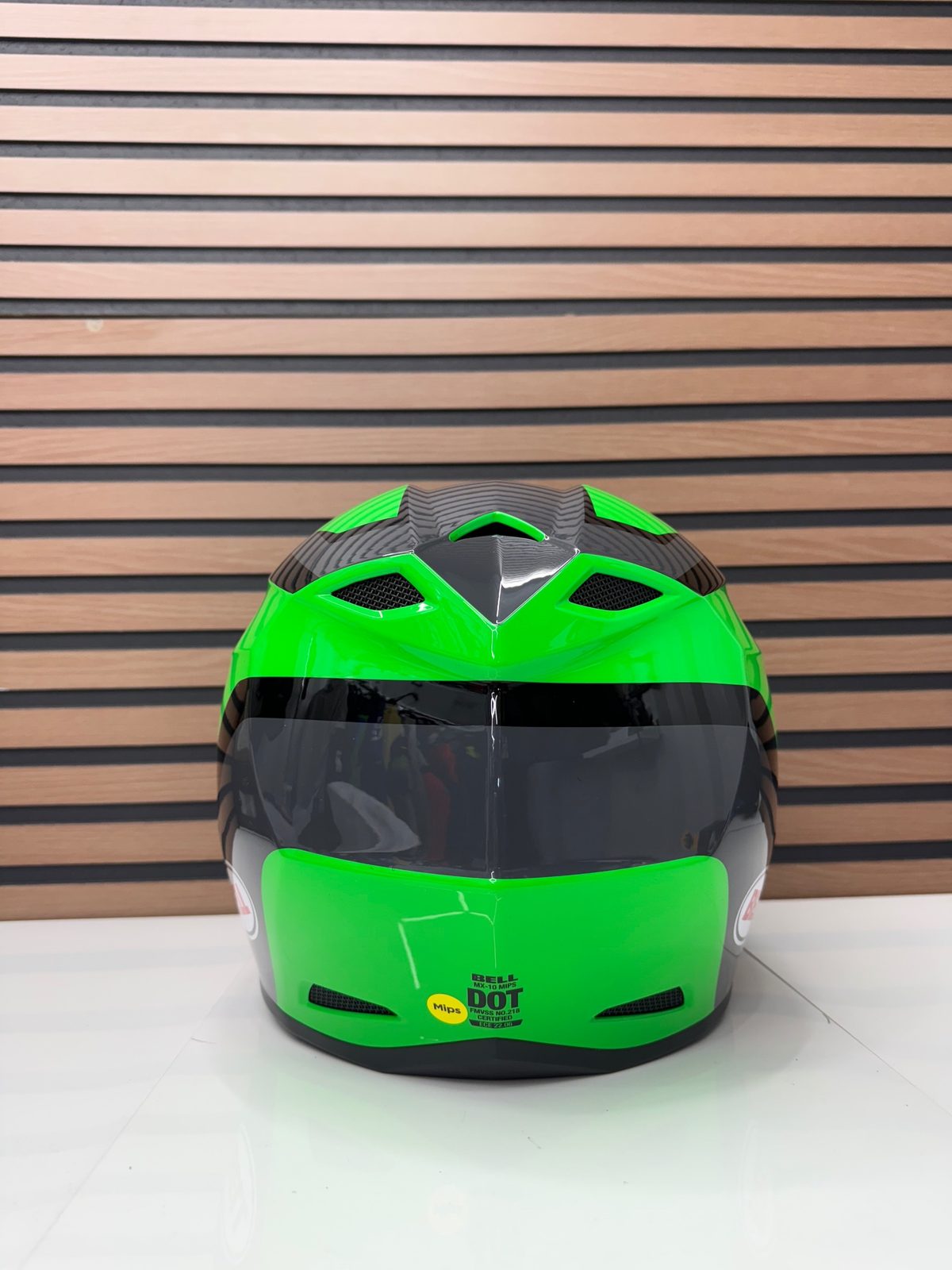New Bell MX-10 MIPS Dyno Helmet Green / Black - Size XL