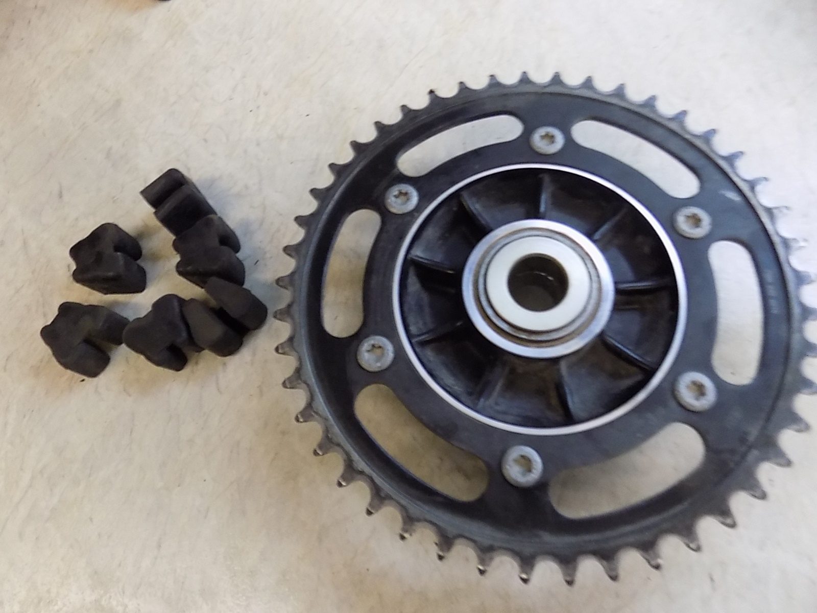 2020 KTM 790 Adventure R OEM Rear Sprocket Carrier Hub with Cush Drive Rubbers