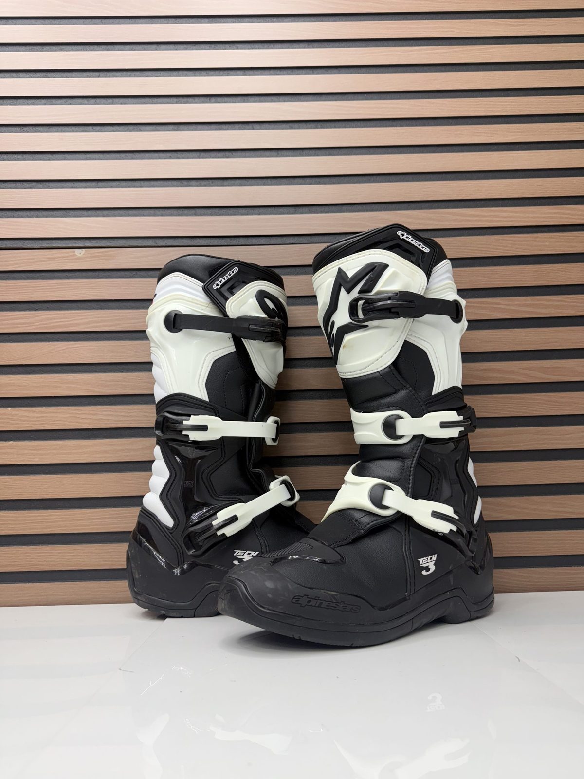 Alpinestars Tech 3 Boots - Black / White - Size 10