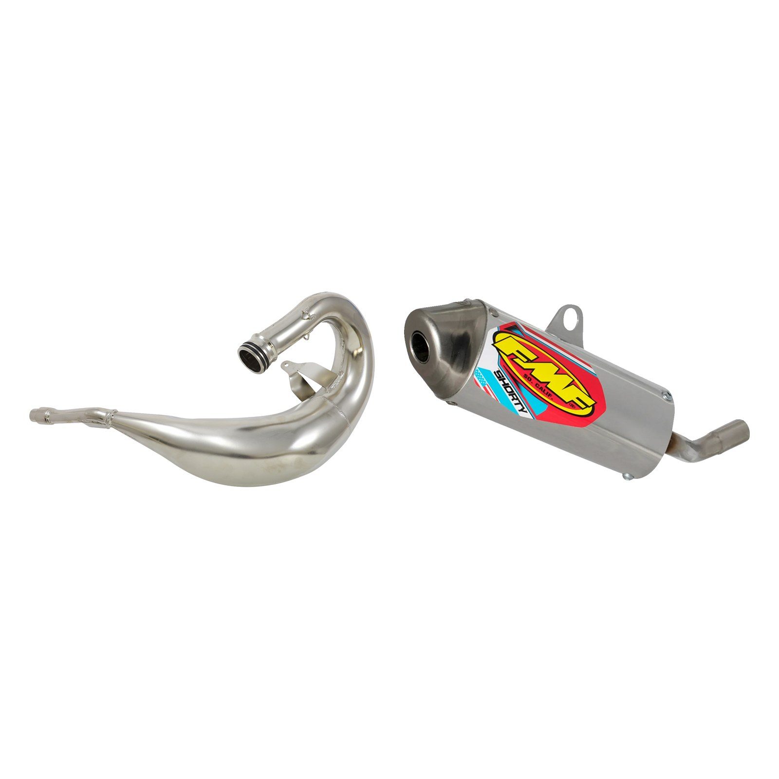 FMF Exhaust Fatty Pipe + Powercore 2 Shorty Silencer - YZ125/X 2022-2026 Yamaha