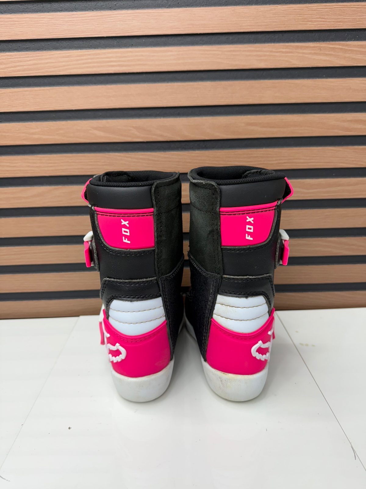 Like New - Fox Racing Kids Comp Boots - Black / Pink - K13