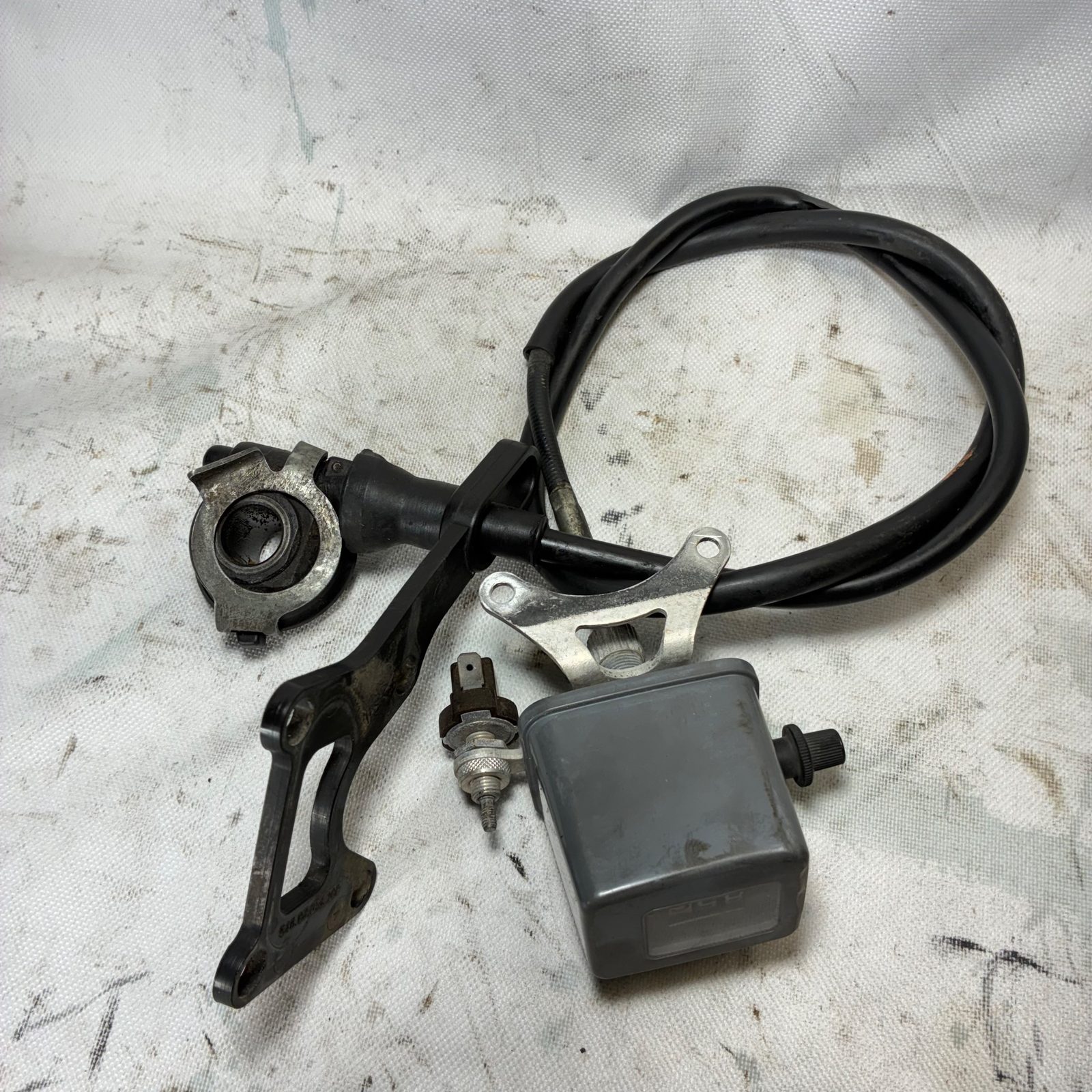1996 KTM 300 EXC Mile Gage Odometer Cable Drive Complete Assembly