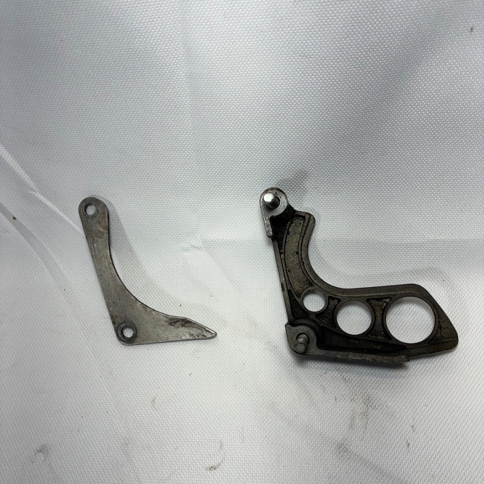 1990 Kawasaki KX125 OEM Case Saver Chain Guide with Bracket and Bolts - 11011-1336
