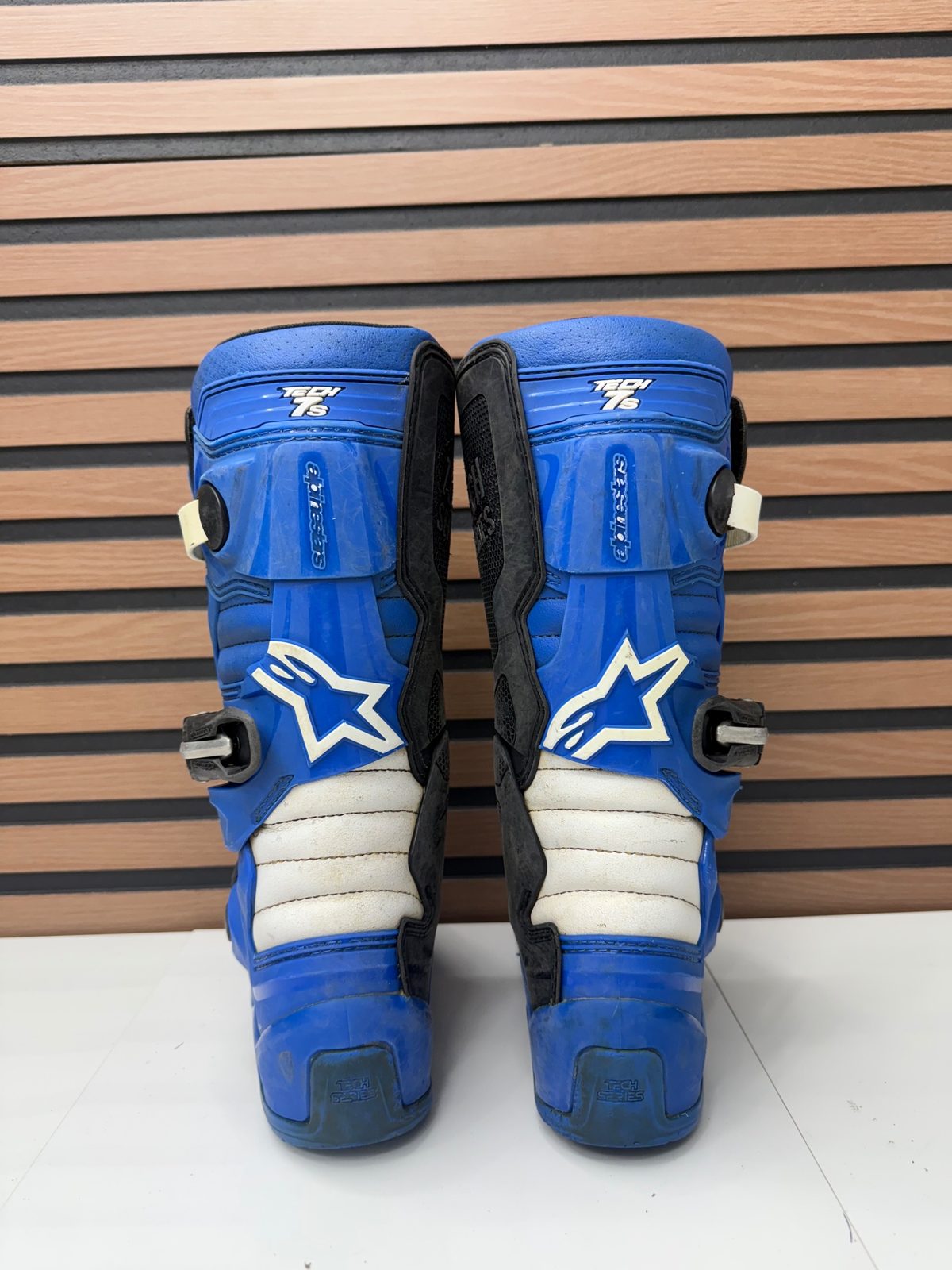 Alpinestars Tech 7S Youth Motocross Boots Blue / Black - Size 2 Youth EUR 34
