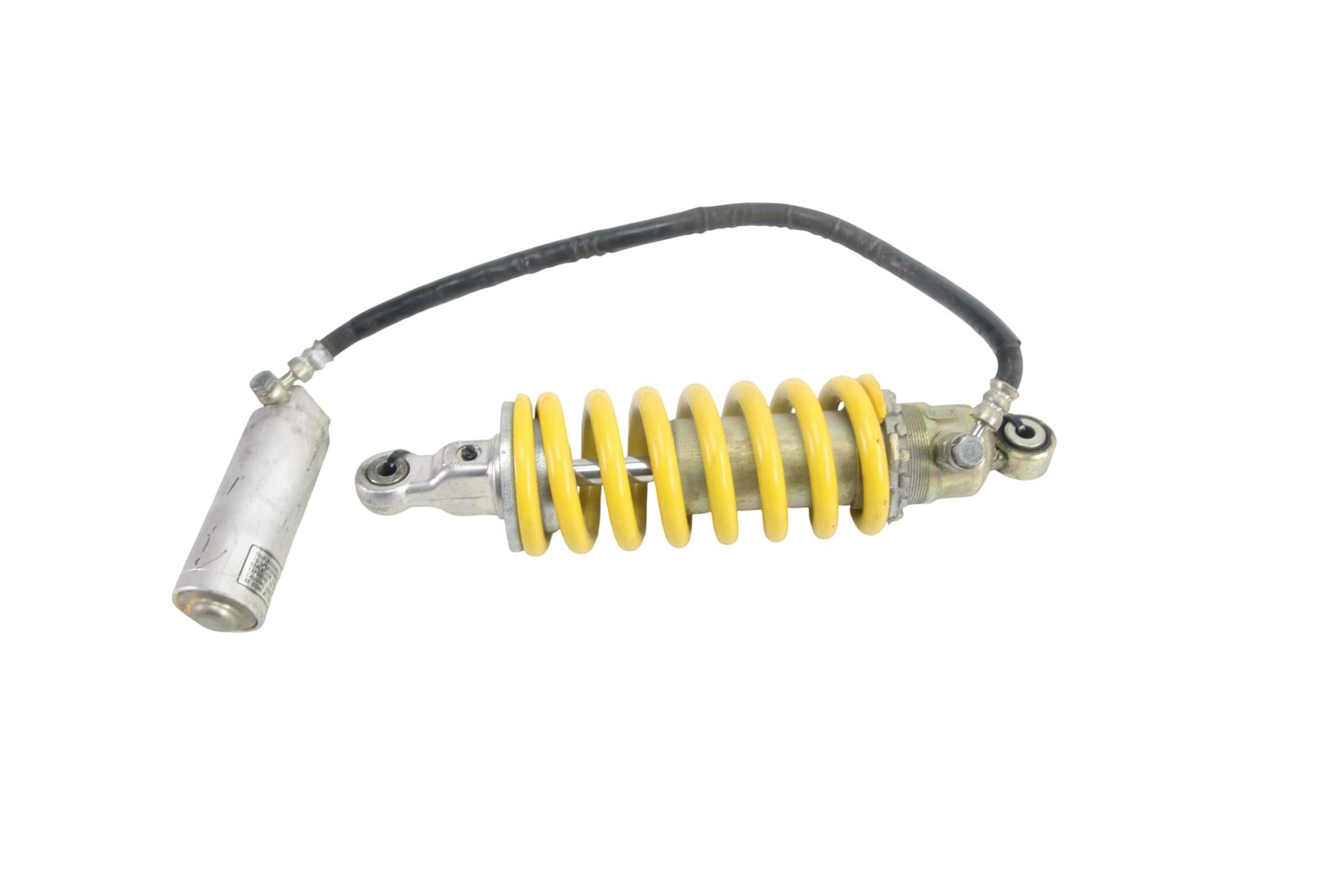 1992 Ducati 851 Sport Rear Shock Absorber Remote Reservoir Yellow Spring OEM