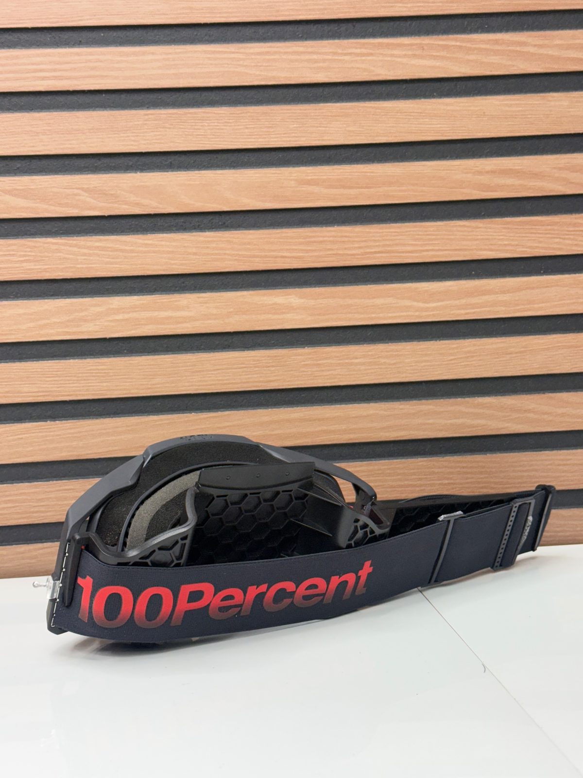 100% Armega Tzar Motocross Goggle Clear Lens Black Red MX Offroad
