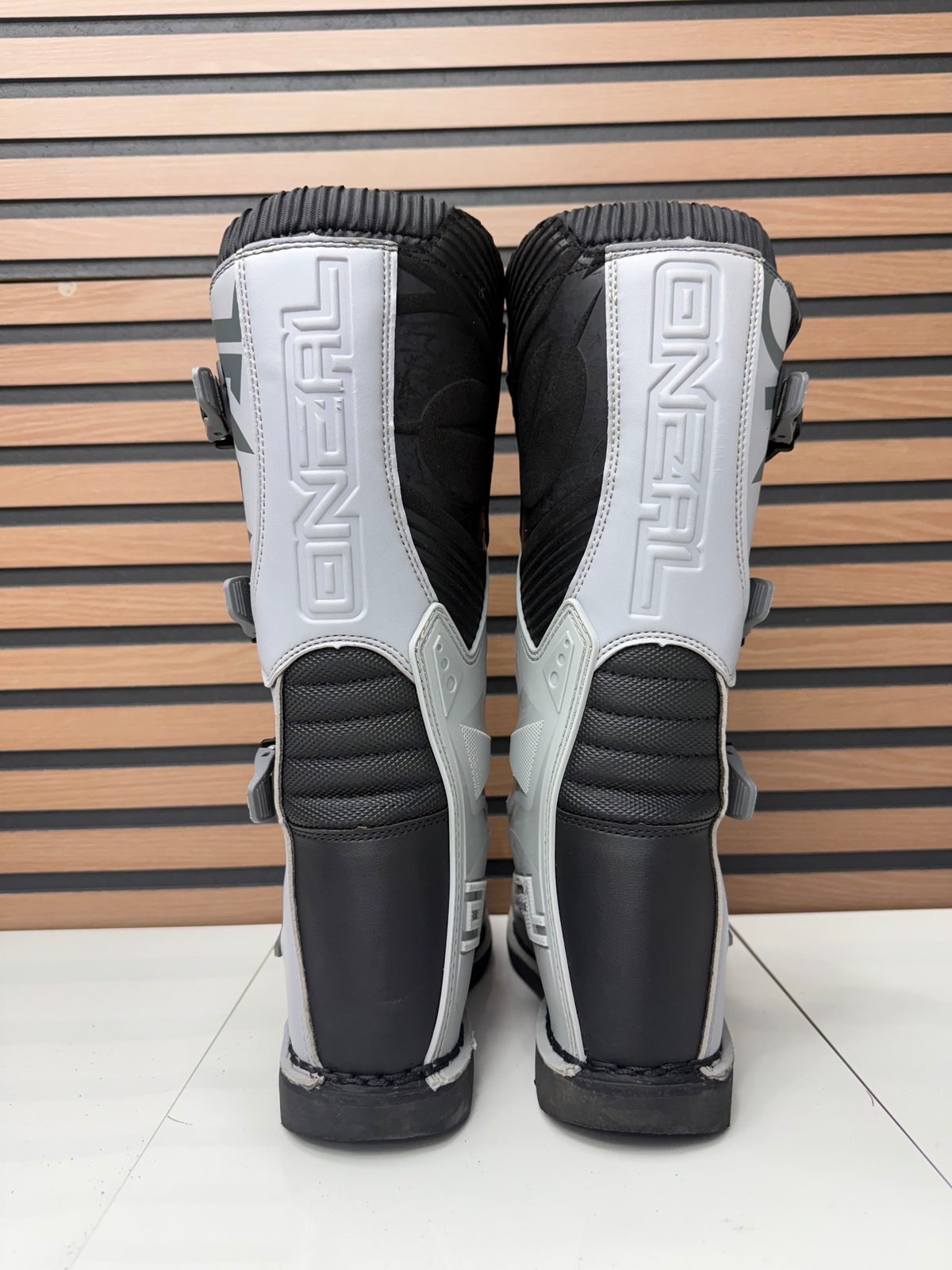 O'Neal Element Motocross Boots Grey Black Size 9 Mens MX Offroad Riding Boots