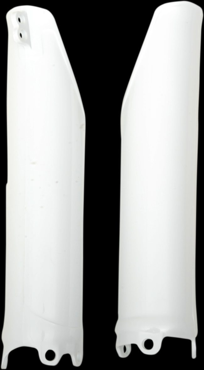 UFO FORK GUARDS SLIDER PROTECTORS HONDA CRF250R CRF450R RX WHITE 2009-2018