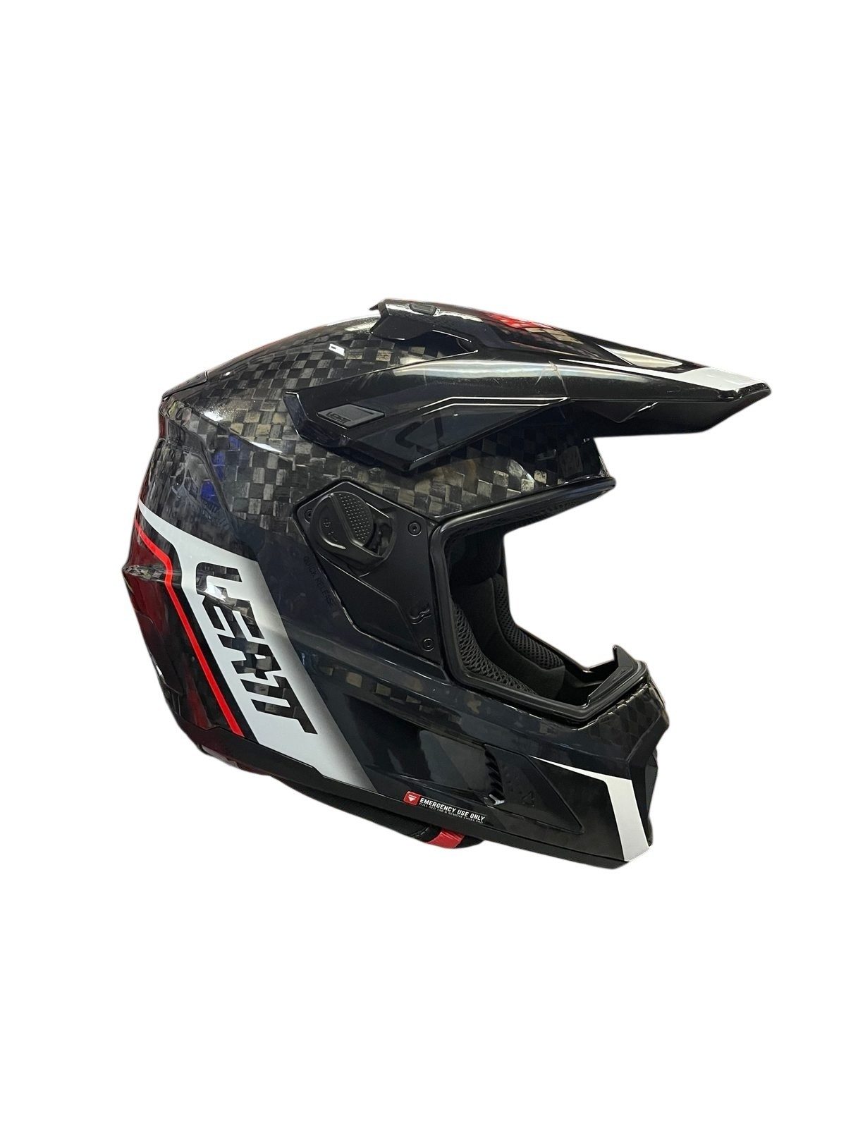 (Worn one time) Leatt 9.5 ADV V25 Carbon Helmet Kit - Carbon Size XL-1025101105