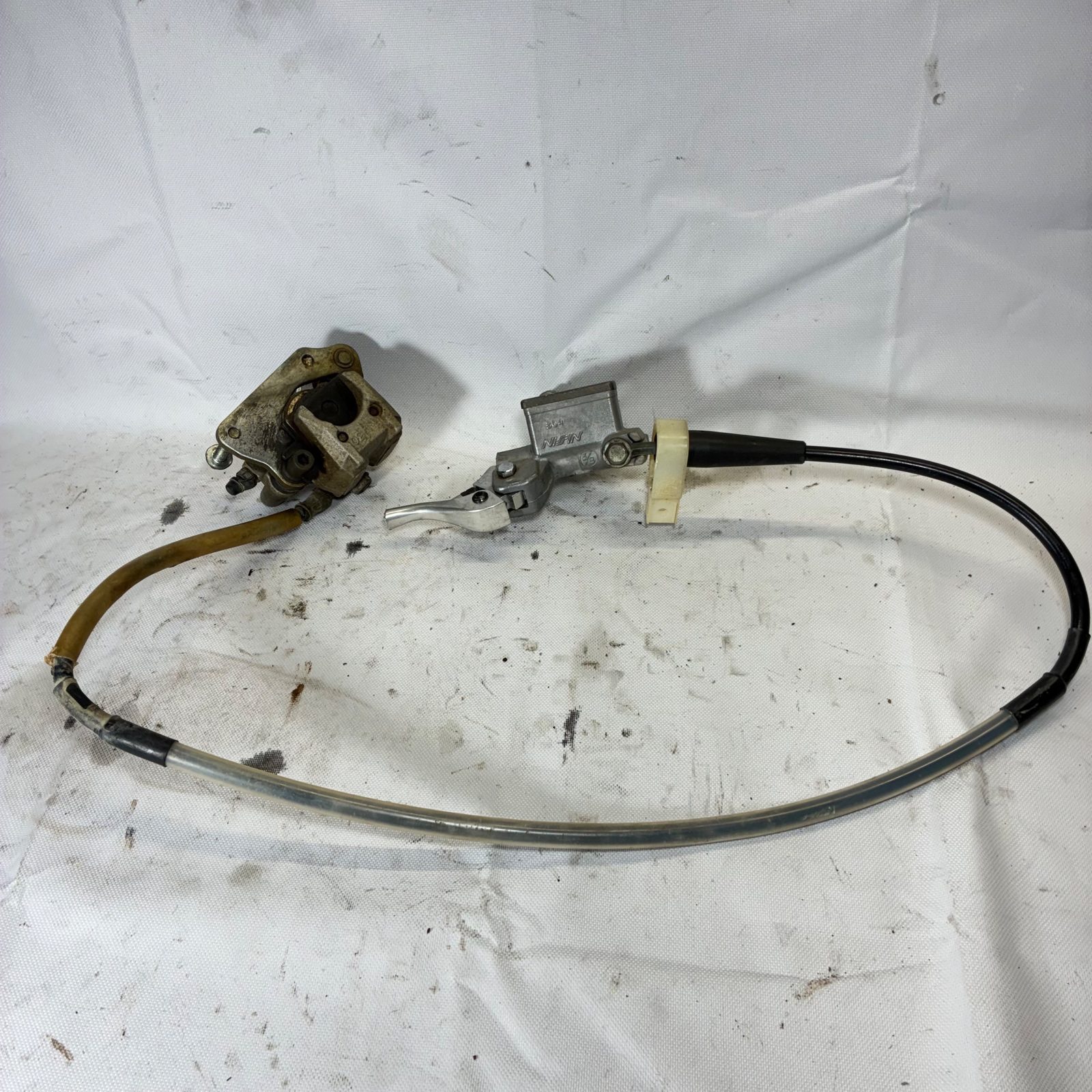 2003 Suzuki RM65 OEM Front Brake Master Cylinder Caliper Line Complete Assembly