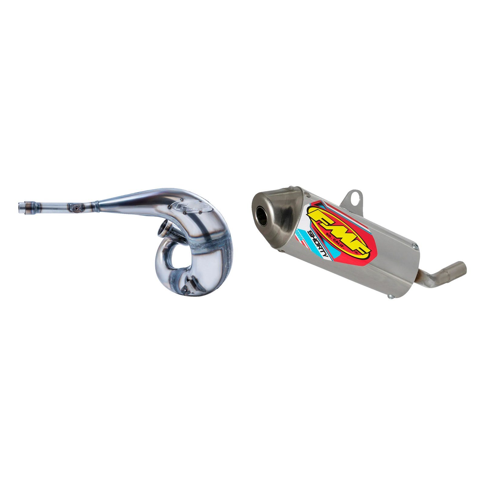 FMF Exhaust Factory Fatty Pipe + Powercore 2 Shorty Silencer - YZ125/X 2022-2026