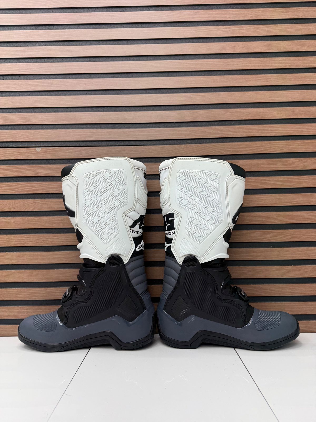 Alpinestars Tech 5 Motocross Boots Grey / White - Size 9 US