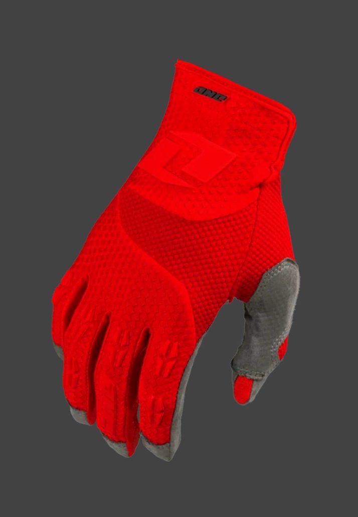 One Industries Halt Youth Red Glove - Large