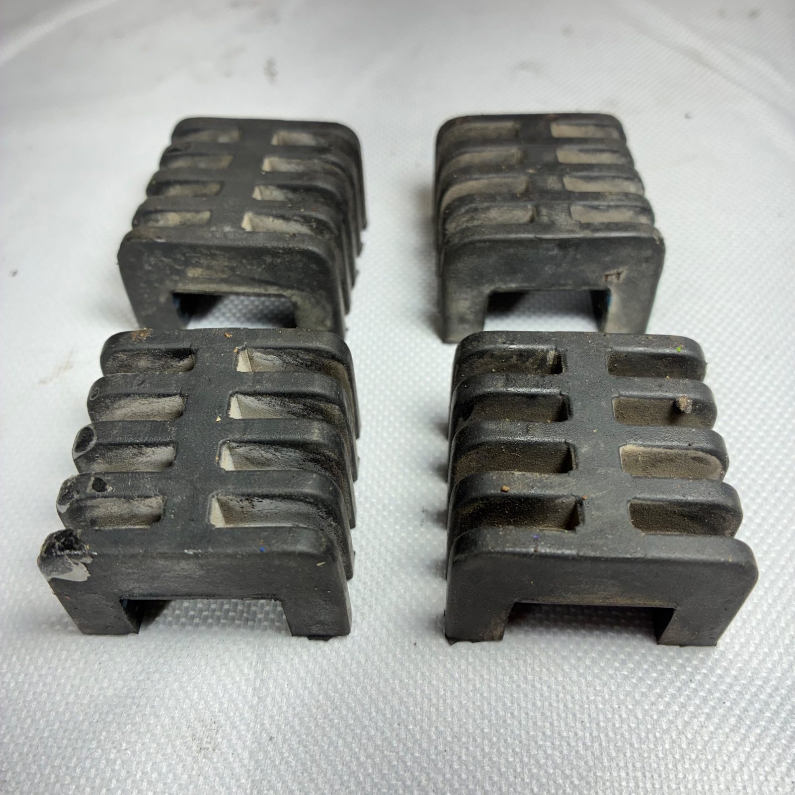 1990 Kawasaki KX125 OEM Frame Rubber Guard Protector Set of 4 - 32160-1096