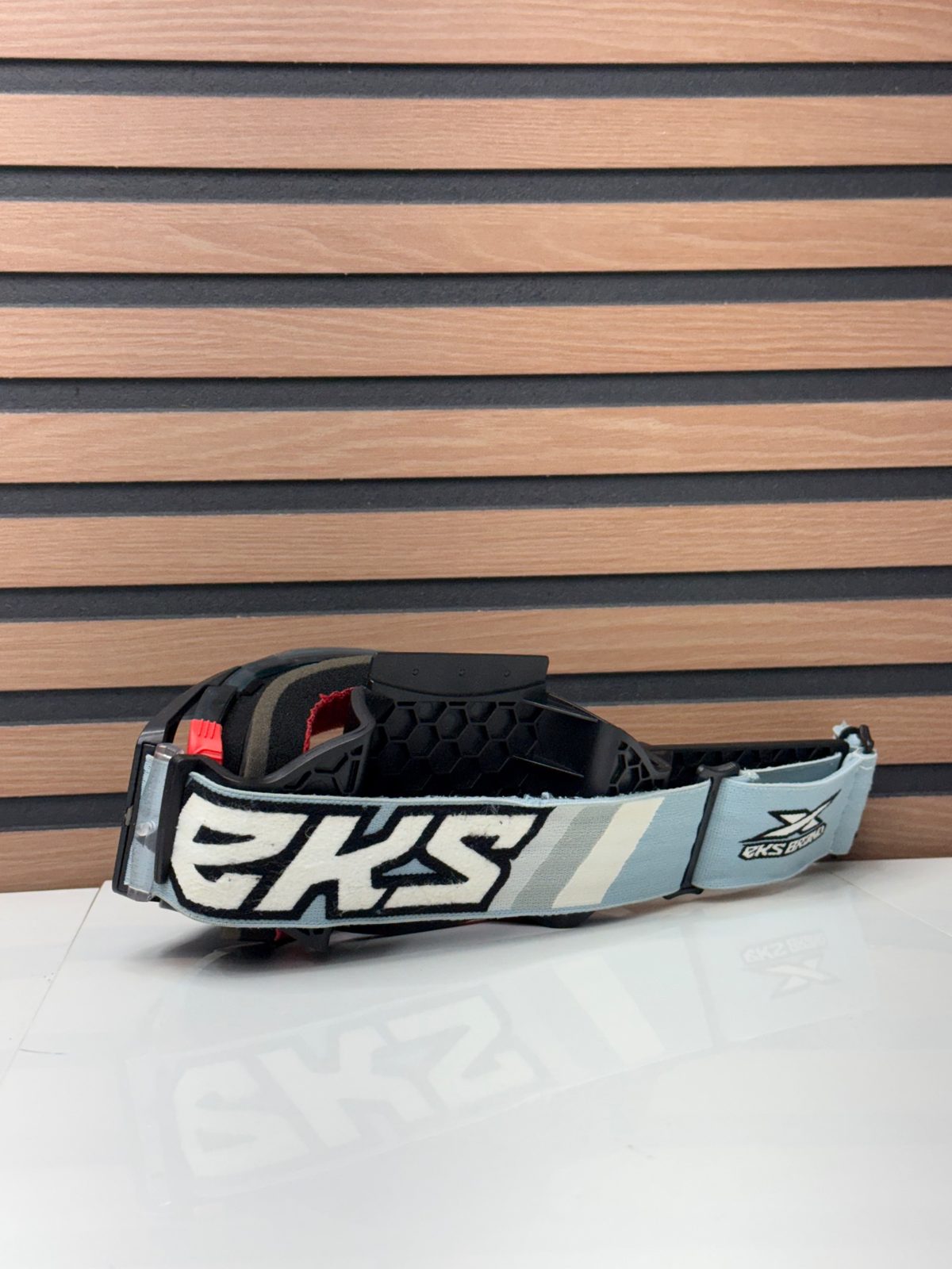 EKS Brand Lucid Motocross Goggles Black Grey Clear Lens MX Offroad Goggle