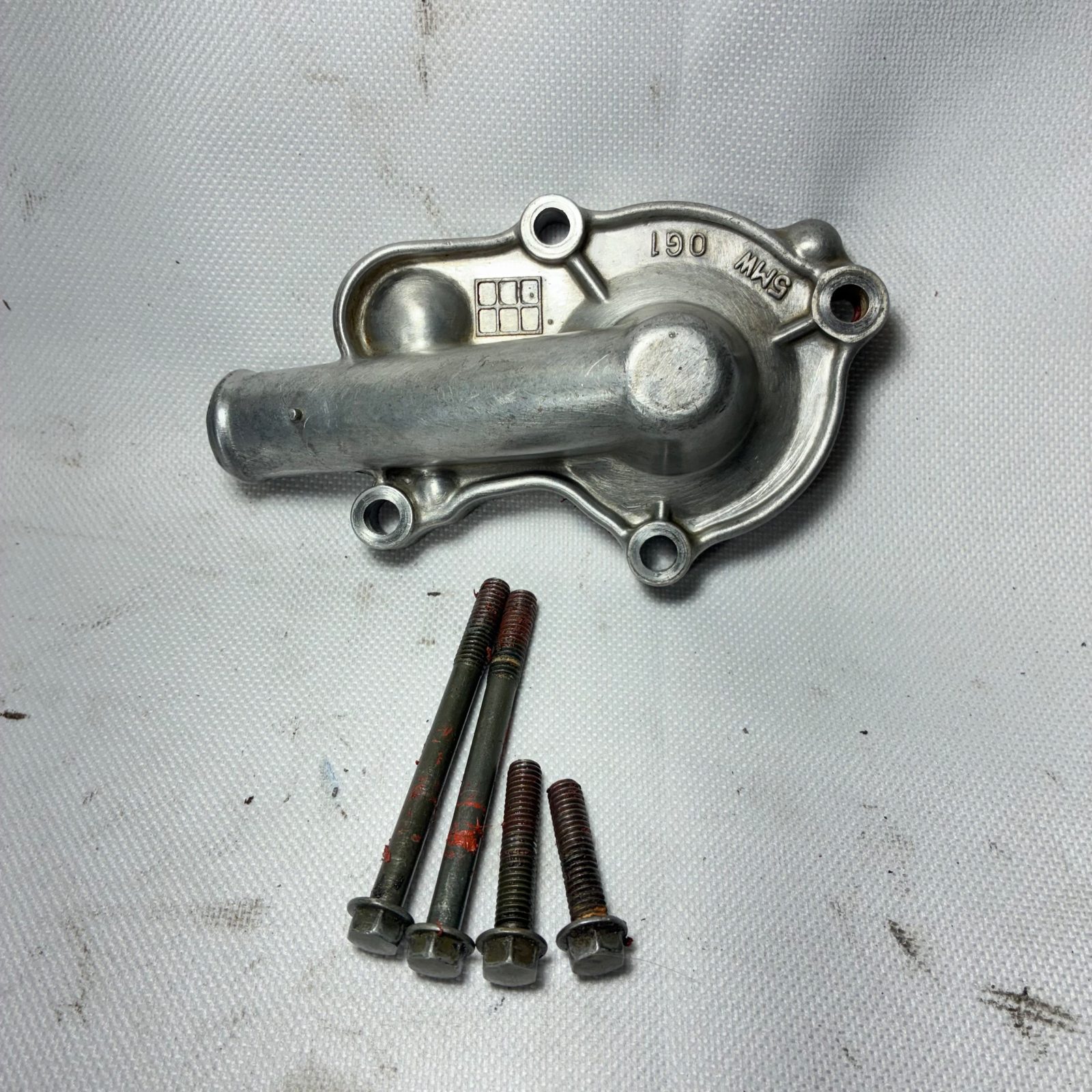 1999 Yamaha YZ250 OEM Water Pump Cover Housing with Bolts - 5MW-190 - 5MW-12422-00-00