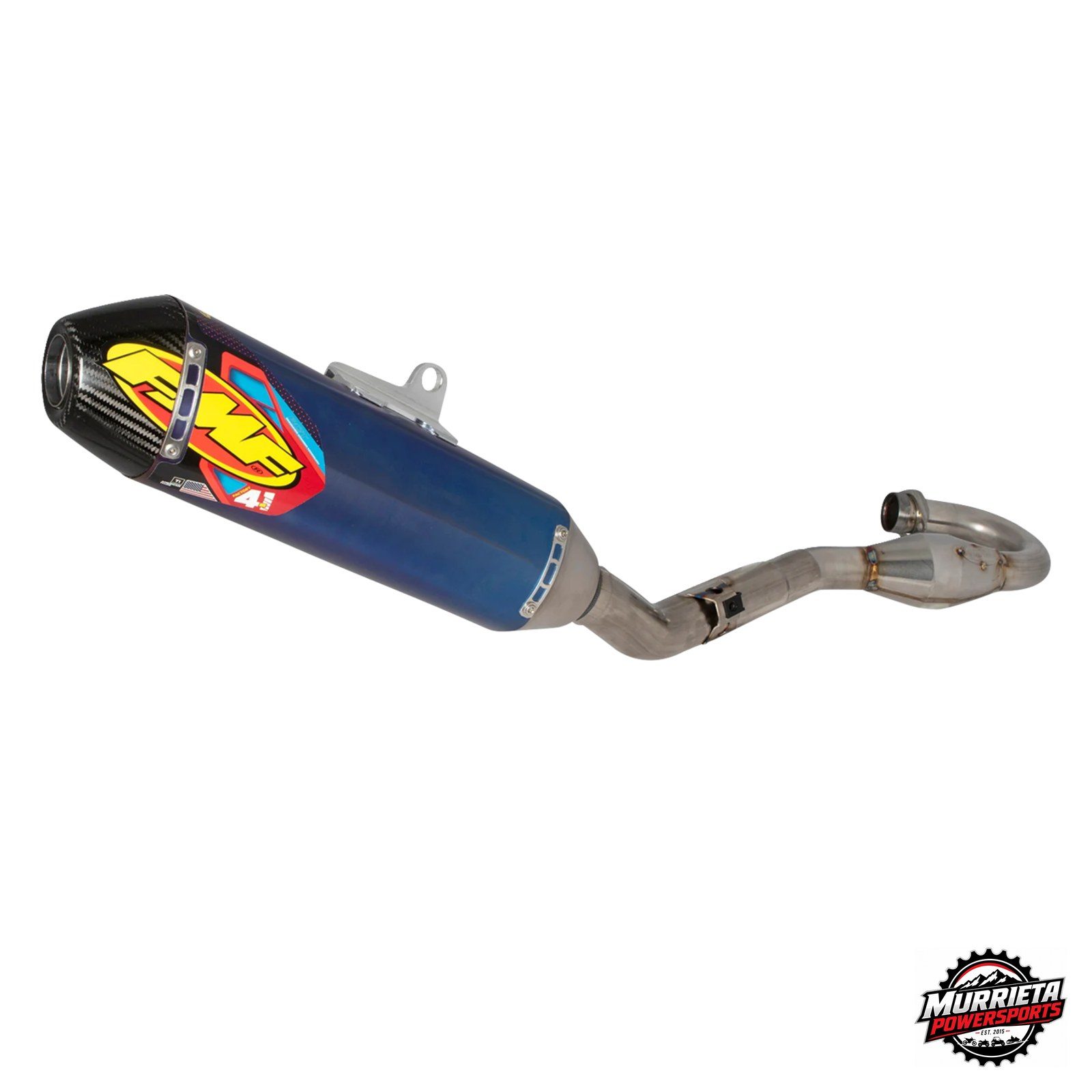 FMF Factory 4.1 RCT Megabomb Titanium Blue Exhaust Honda CRF250R CRF250RX 25-26