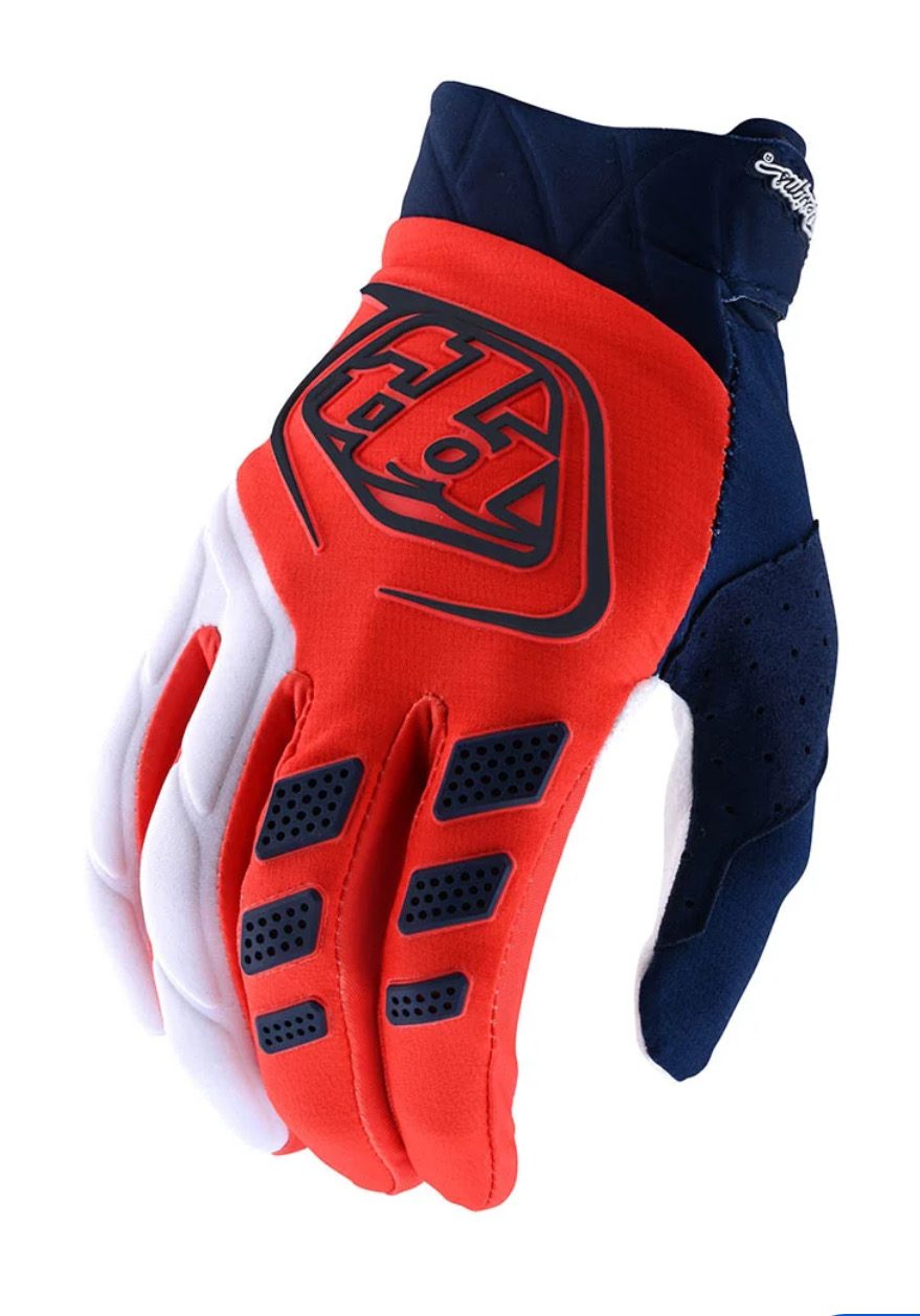Troy Lee Designs Revoc MX Glove Orange / Navy Size Medium NWT Motocross