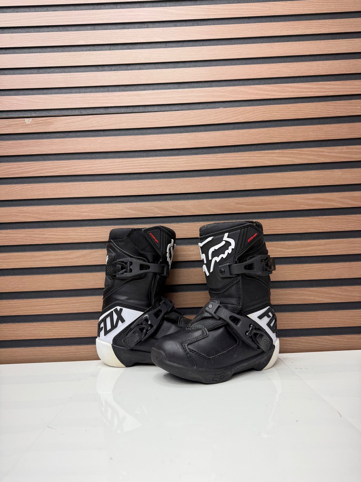 Fox Racing Kids Comp K Boots - Black / White - Size K12