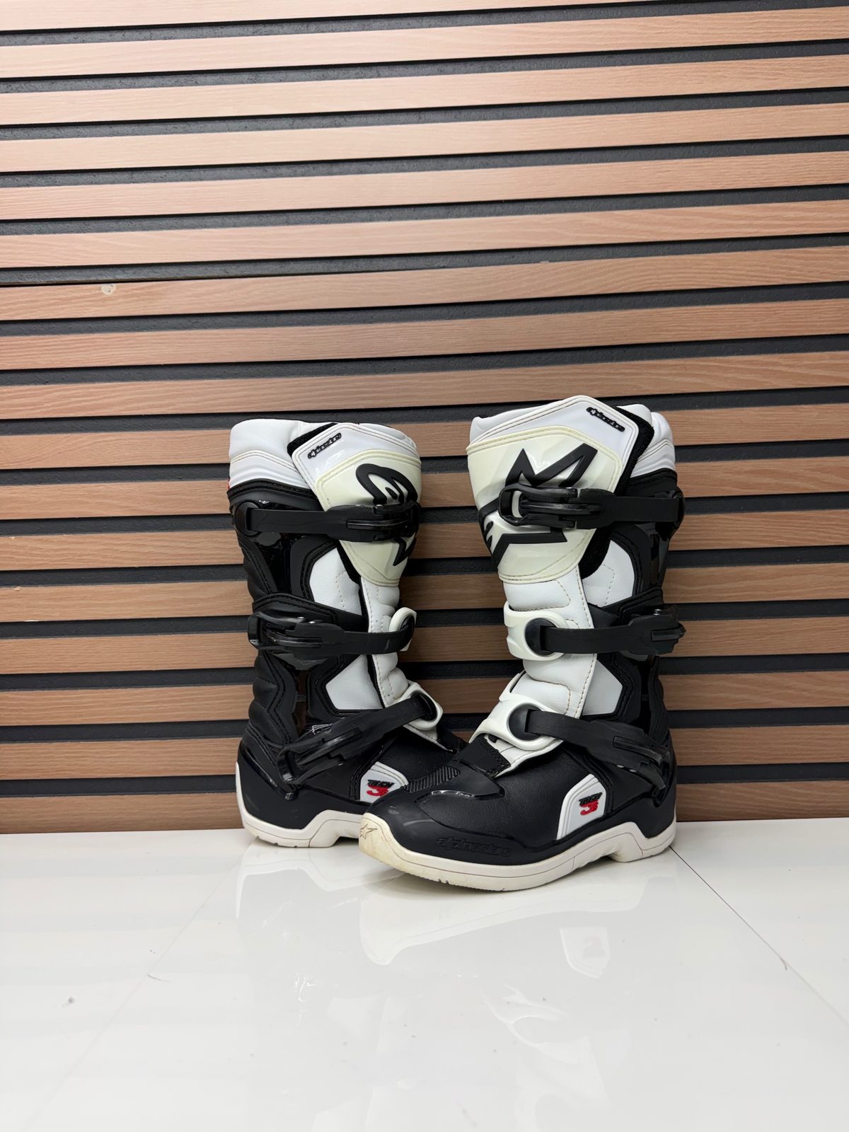 Alpinestars Tech 3S Youth Boots Black / White - Size 2