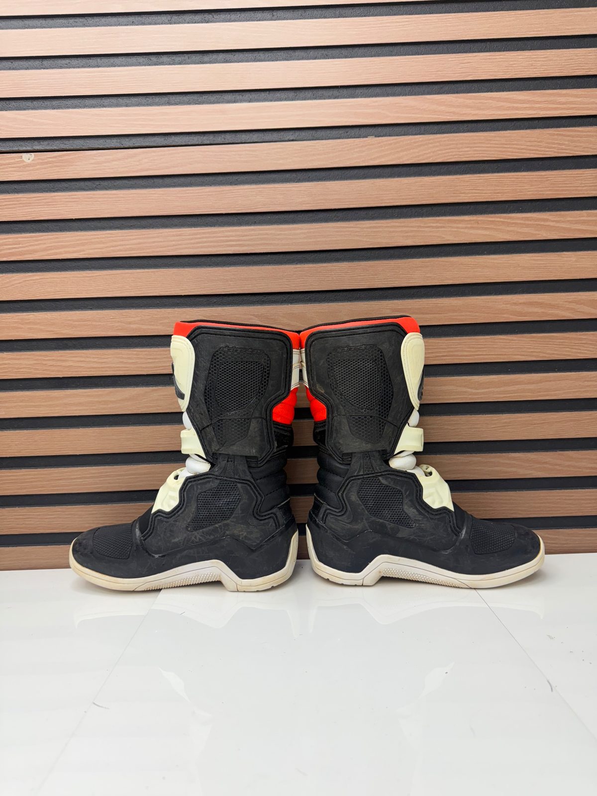 Alpinestars Tech 3S Youth Motocross Boots Orange / White - Size 1 US