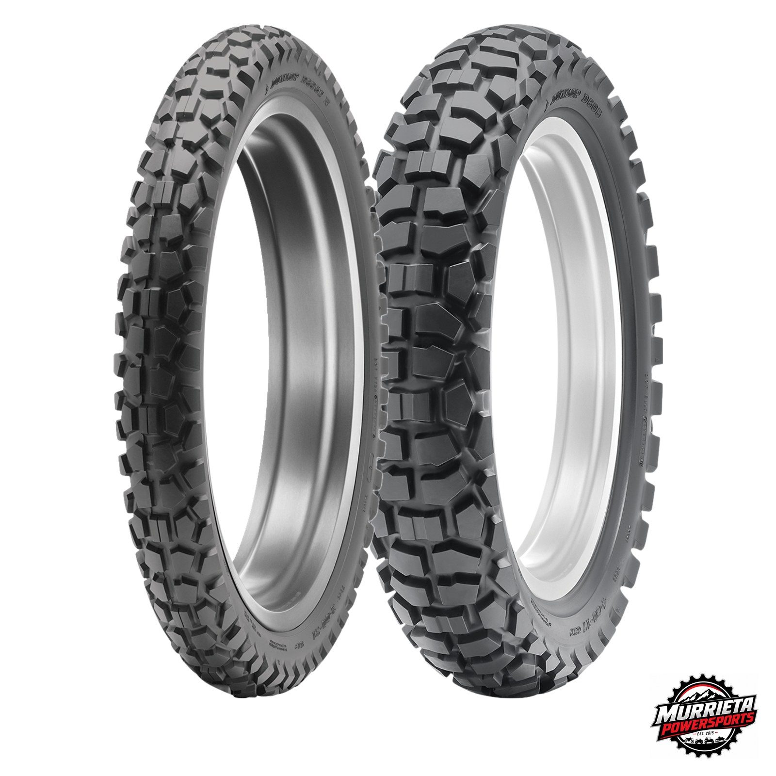 Dunlop D605 90/90-21 4.10-18 Front Rear Tire Set Dual Sport Tires