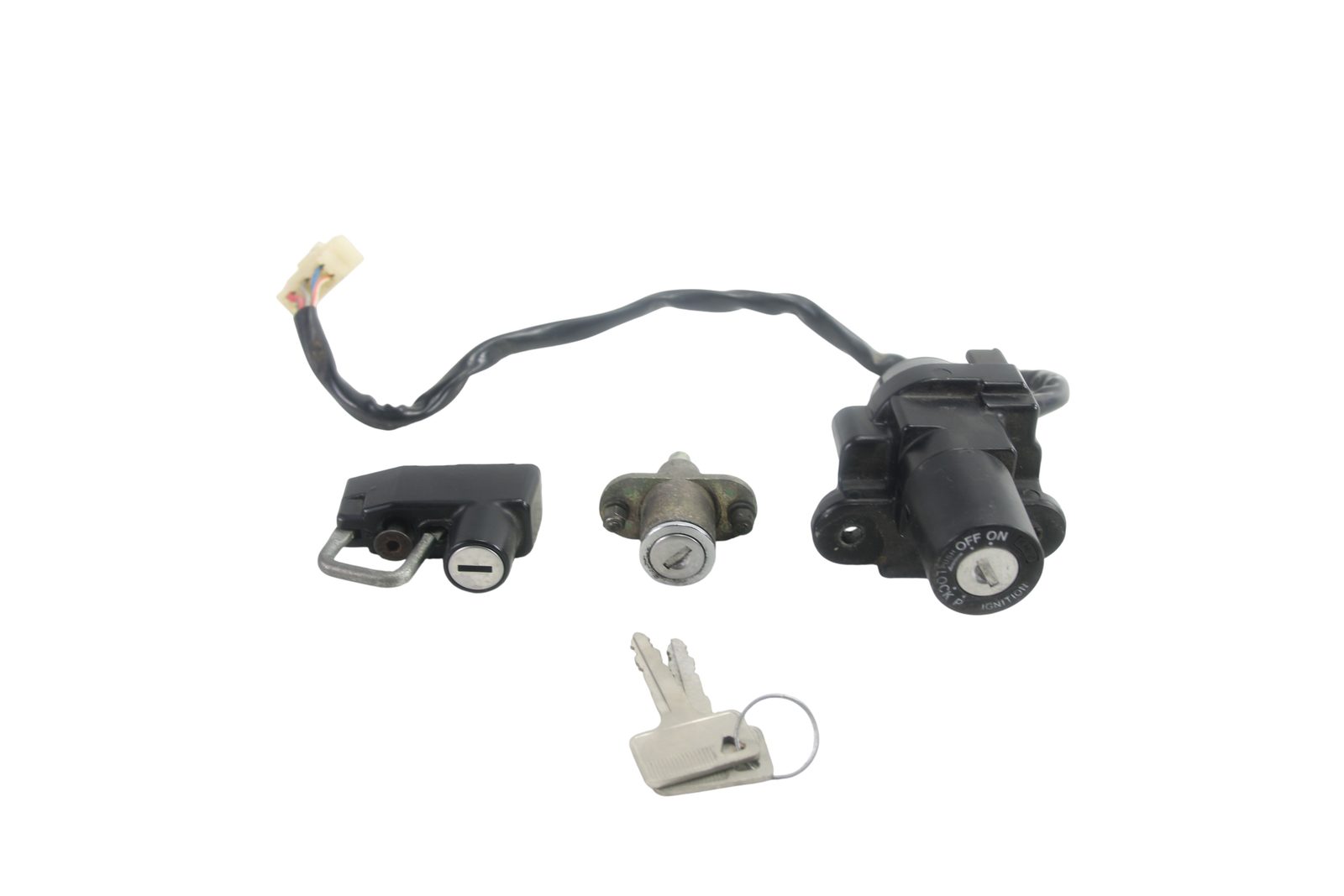1992 Ducati 851 Sport OEM Ignition Switch Seat Lock Set with Keys Complete Assembly - 59820101A