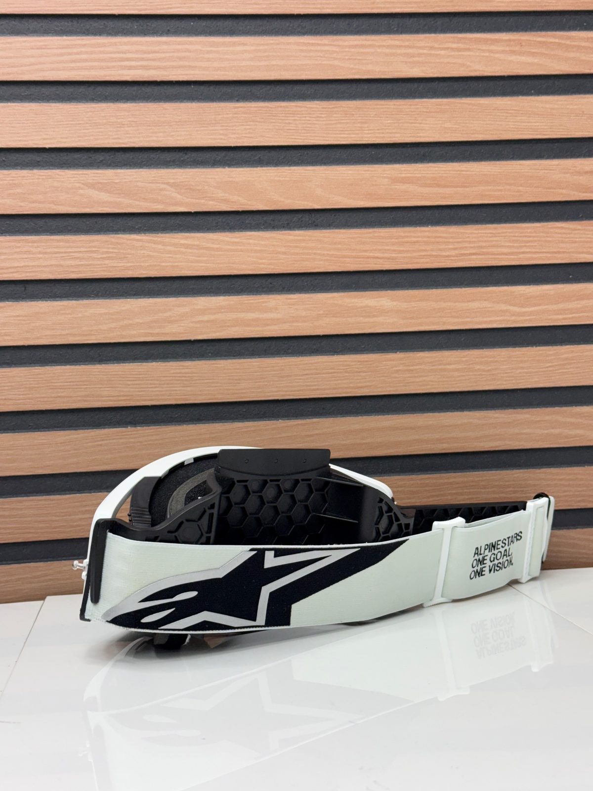 Alpinestars Supertech Goggle - White / Black - Silver Mirror Lens