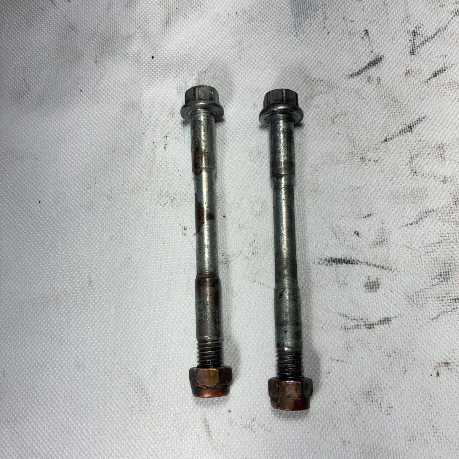 1996 KTM 300 EXC Motor Mount Bolts Flanged Head Lock Nut Set