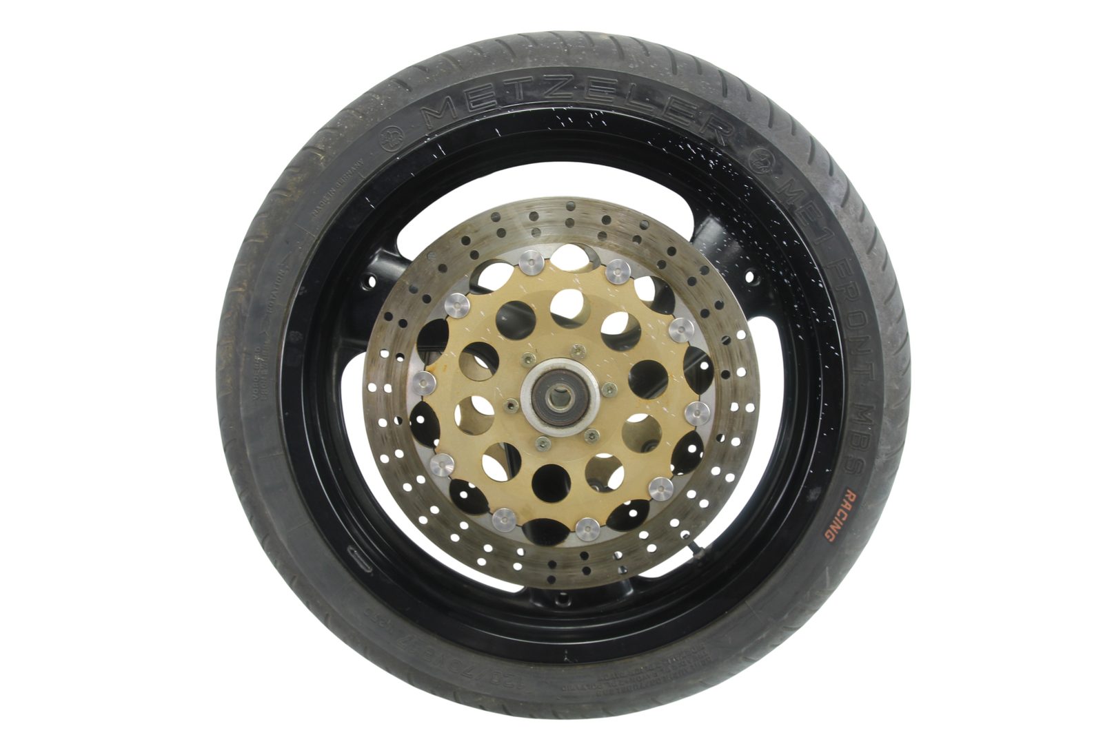1991-1992 Ducati 851 Sport OEM Front Wheel with Dual Brake Rotors and Tire 17" - 50120041B