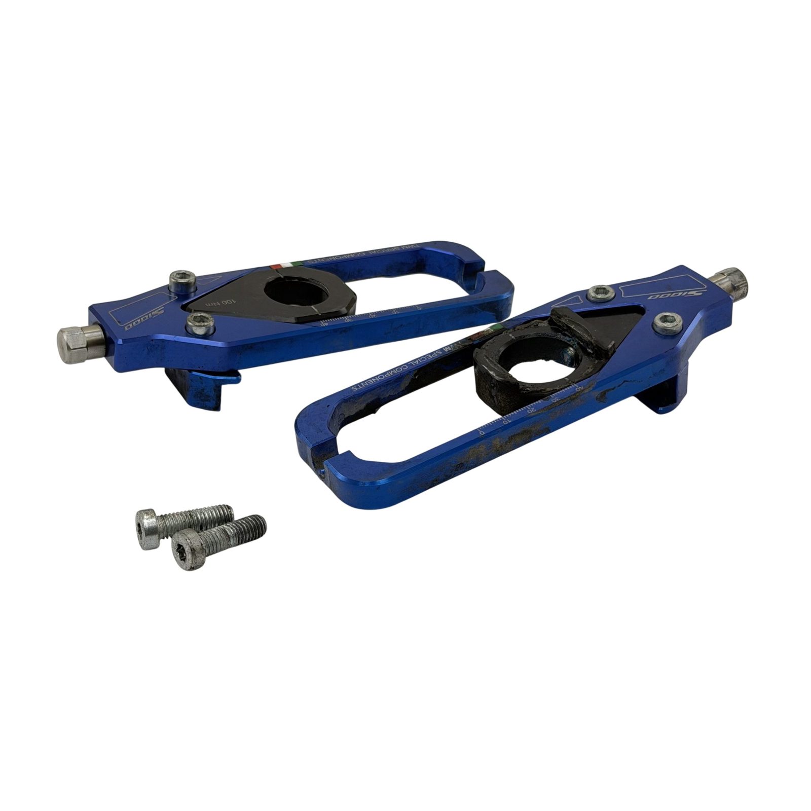 2012 - 2014 BMW HP4 TWM CHAIN ADJUSTER AFTERMARKET PAIR BLUE