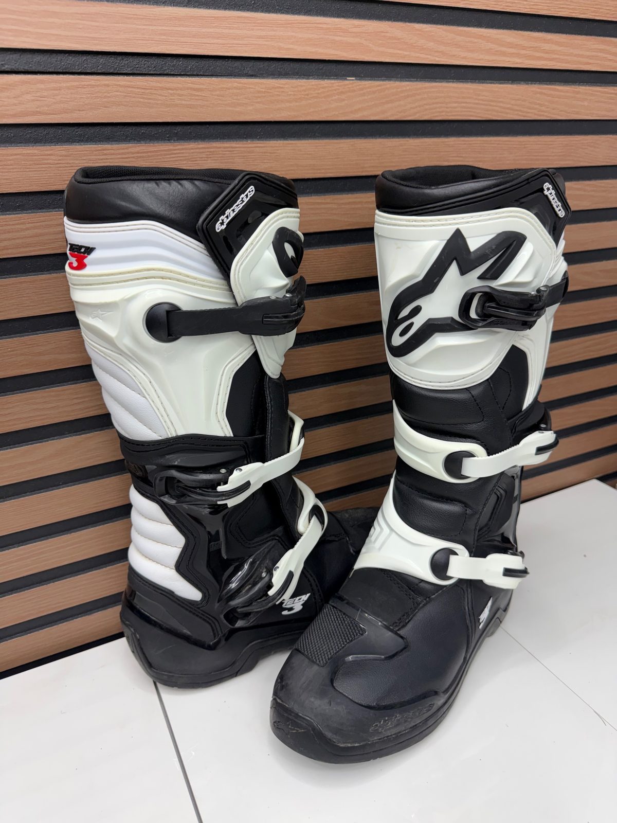 Alpinestars Tech 3 Mx Boots Black / White - Size 9