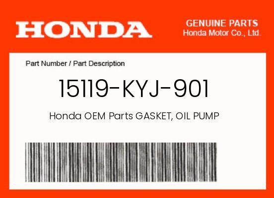 GENUINE OEM HONDA OIL PUMP GASKET CBR250R CBR300R CB300R CRF250L CRF300L REBEL