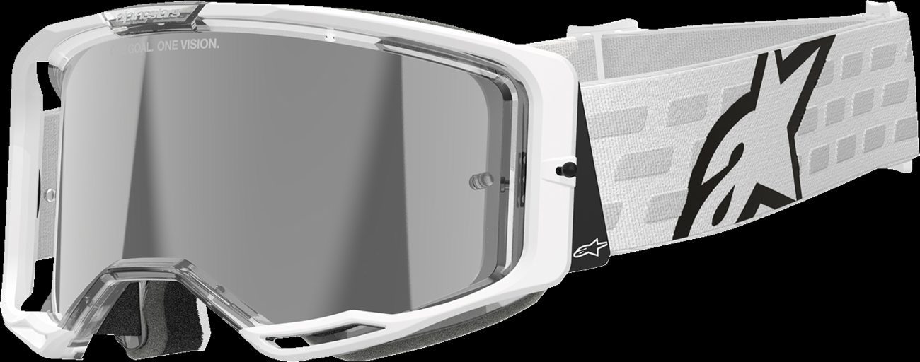 Alpinestars Vision 8 Corp Goggle White/Mirror Silver New