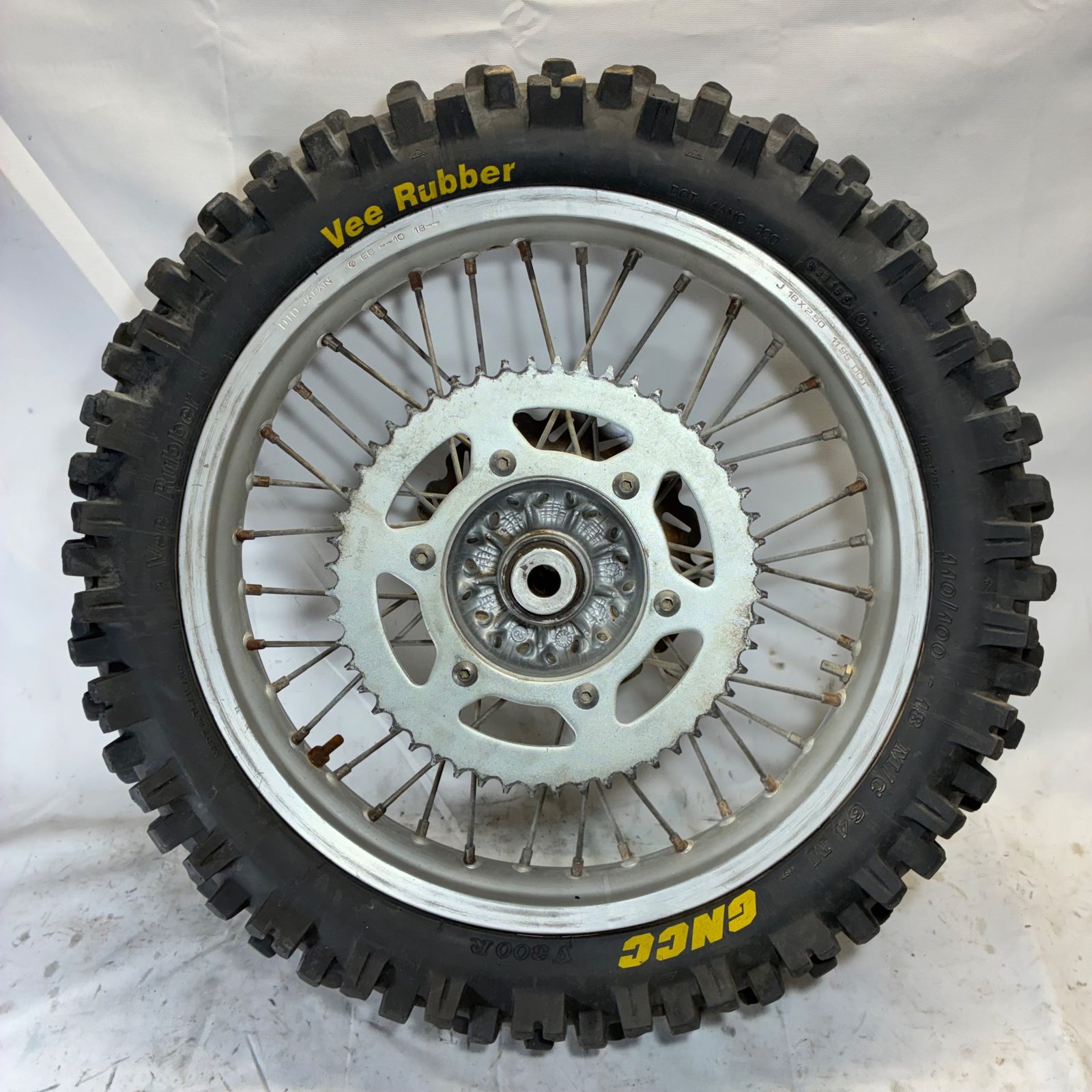 1996 KTM 300 EXC OEM Rear Wheel 18x2.50 moose tube hub Sprocket Tire