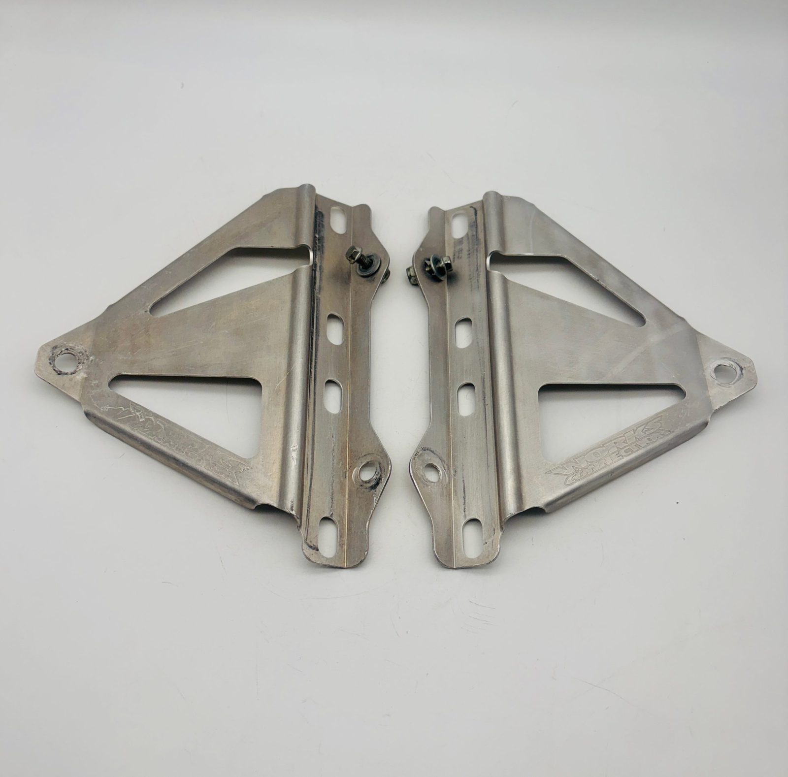 2005 Honda CRF250R Works Connection Radiator Braces Pair Stainless