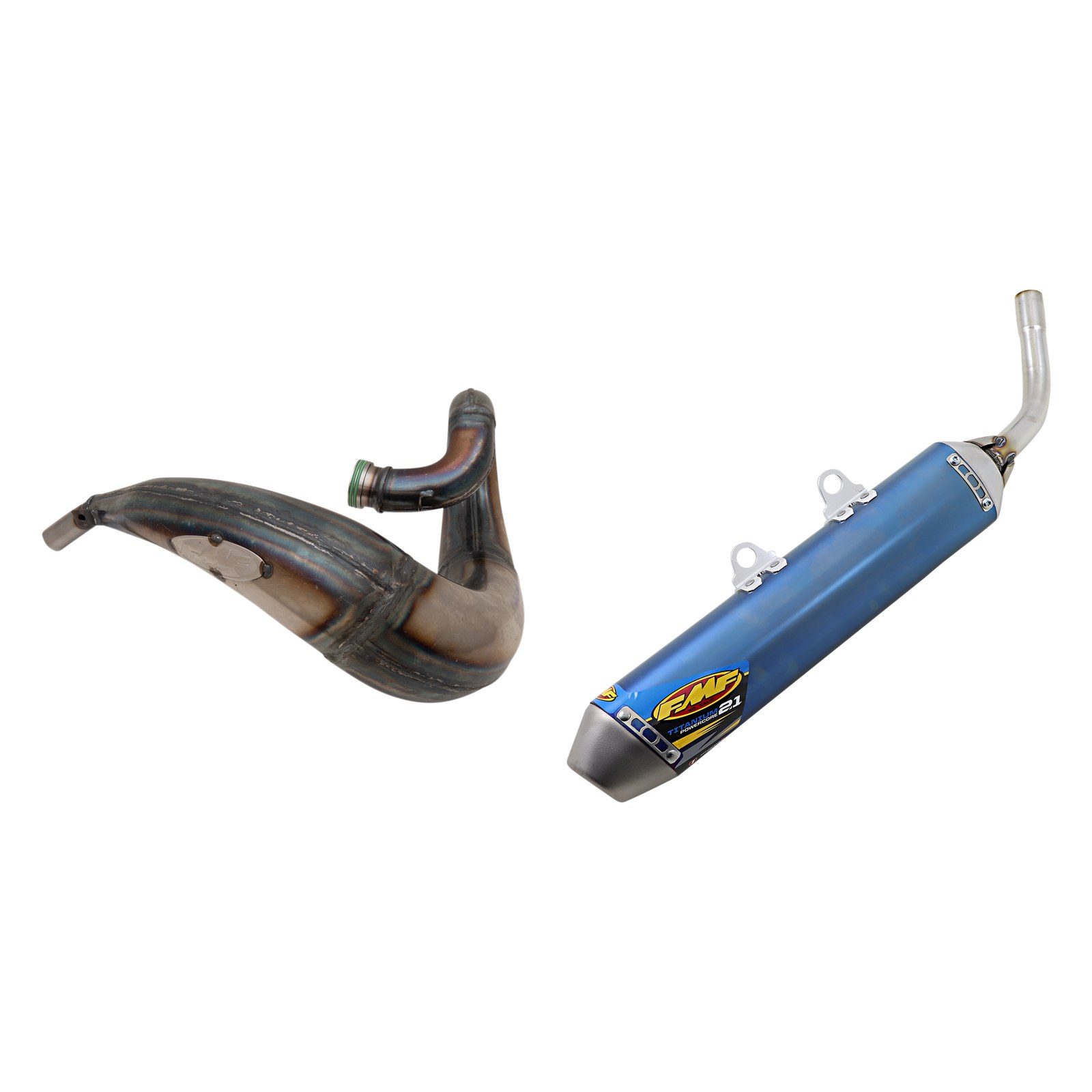 FMF Factory Fatty Pipe + Powercore 2.1 Silencer - Titanium 2020-2026 Beta 300 RR