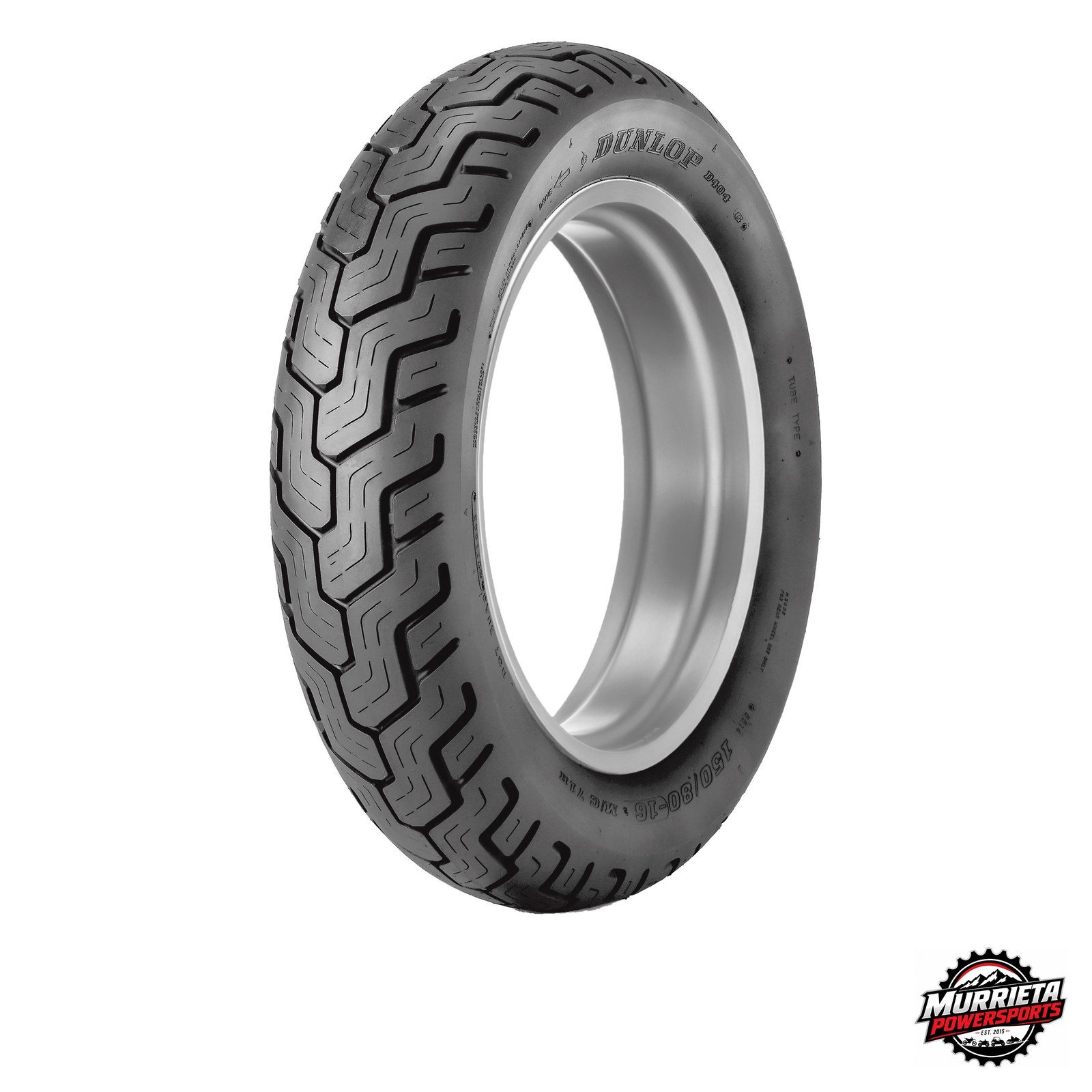 Dunlop D404 Rear 170/80-15 77H Bias TL Tubeless Tire 15in Rim Diameter