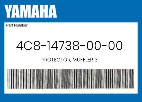 GENUINE OEM YAMAHA MUFFLER PROTECTOR 3 YZF-R1 2007 2008