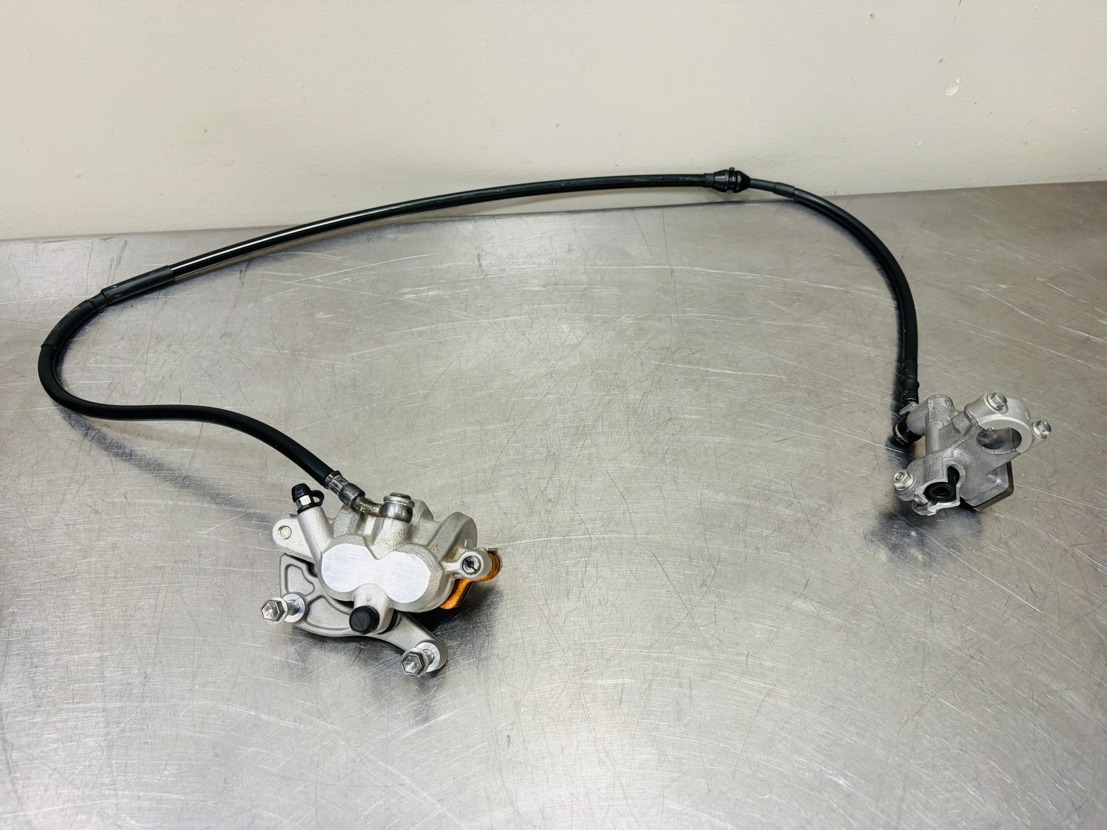 2024 Yamaha YZ250F OEM Front Brake Master Cylinder Caliper Line Complete Assembly - B2W-2580T-00-00 / 5XC-W2587-00-00