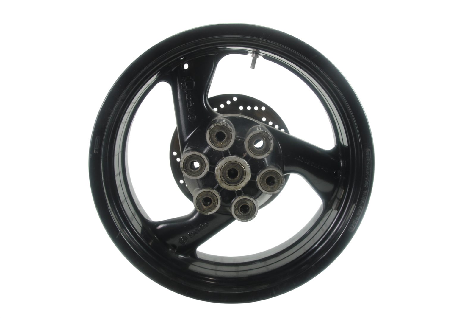 1992 Ducati 851 Sport OEM Brembo Rear Wheel Rim with Brake Rotor - 50220041B