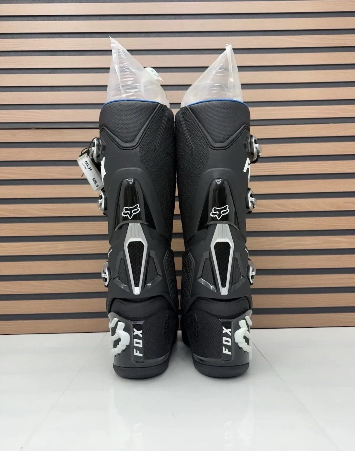 Fox Racing Instinct Motocross Boots Black / White - size 8 MX Off-Road